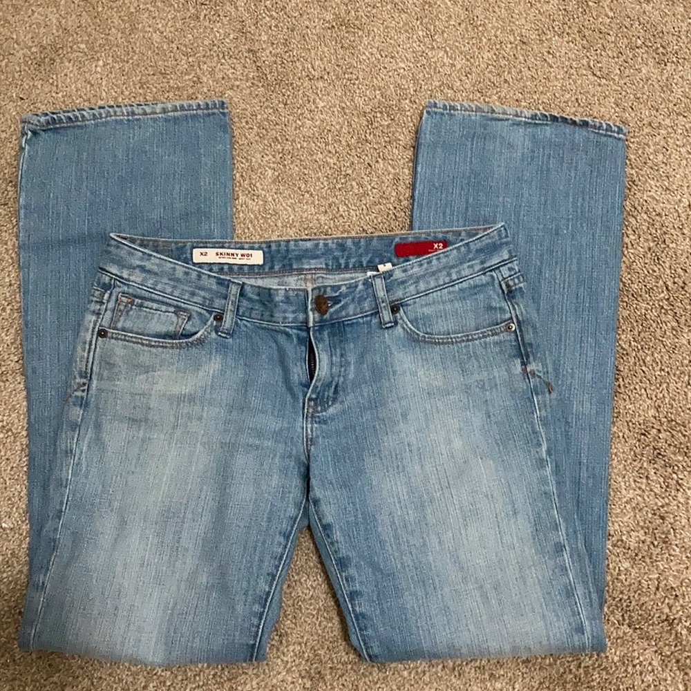 X2 express women’s lightwash ultra low rise Jeans